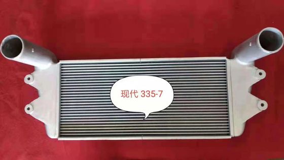 हुंडई R335-7 खुदाई के लिए 62 मिमी ट्रक इंटरकूलर असेंबली