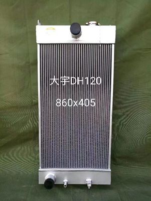 Doosan DH120 खुदाई रेडिएटर असेंबली | रिप्लेसमेंट कूलिंग पार्ट | 4-पंक्ति मोटा एल्यूमीनियम कोर